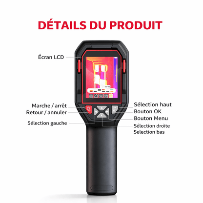 Caméra Infrarouge – Résolution 96×96, -20 à +550°C, Étanche