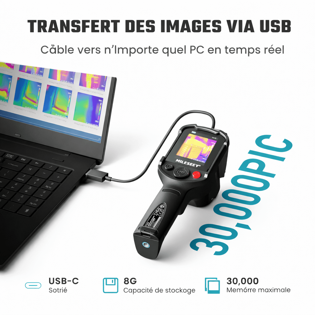 Caméra infrarouge TR10 192x192 portable haute précision