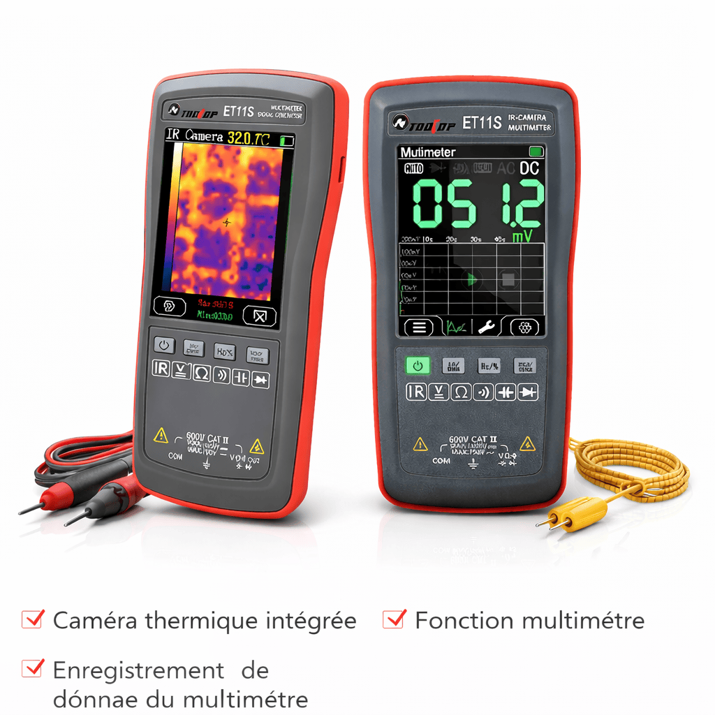 Camera thermique 2-en-1 – Détection précise et rapide