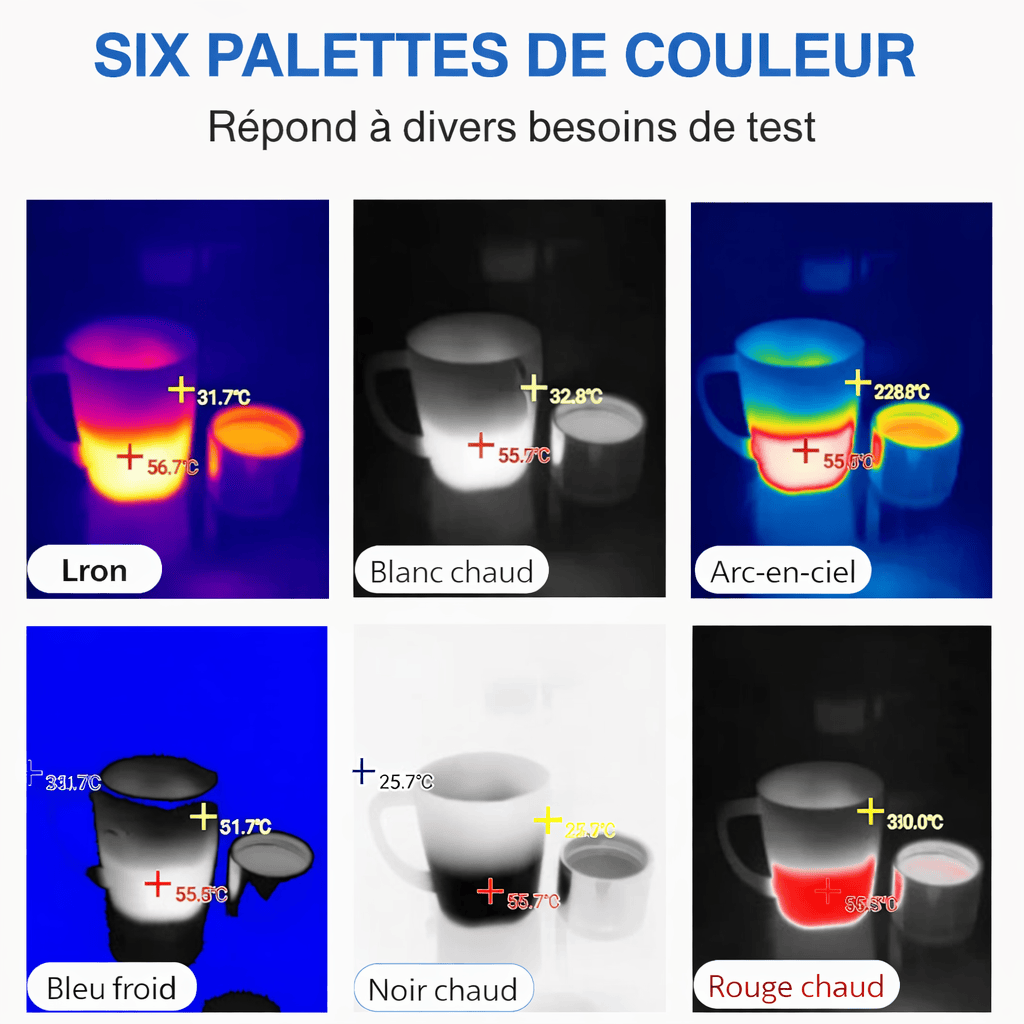 Caméra Thermique Smartphone – 256×192 pixels, -15 à +600°C, Android USB-C