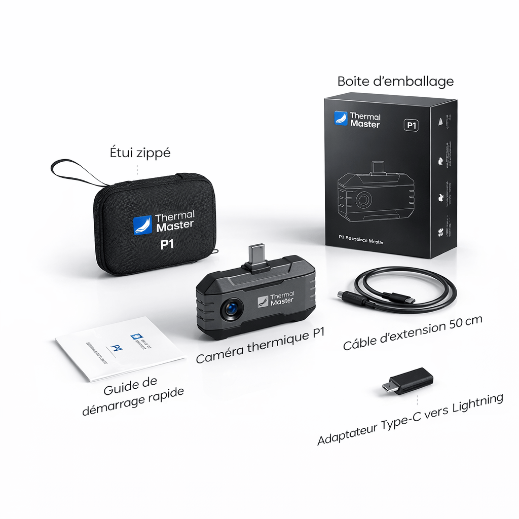 Camera thermique téléphone P1 – Haute précision